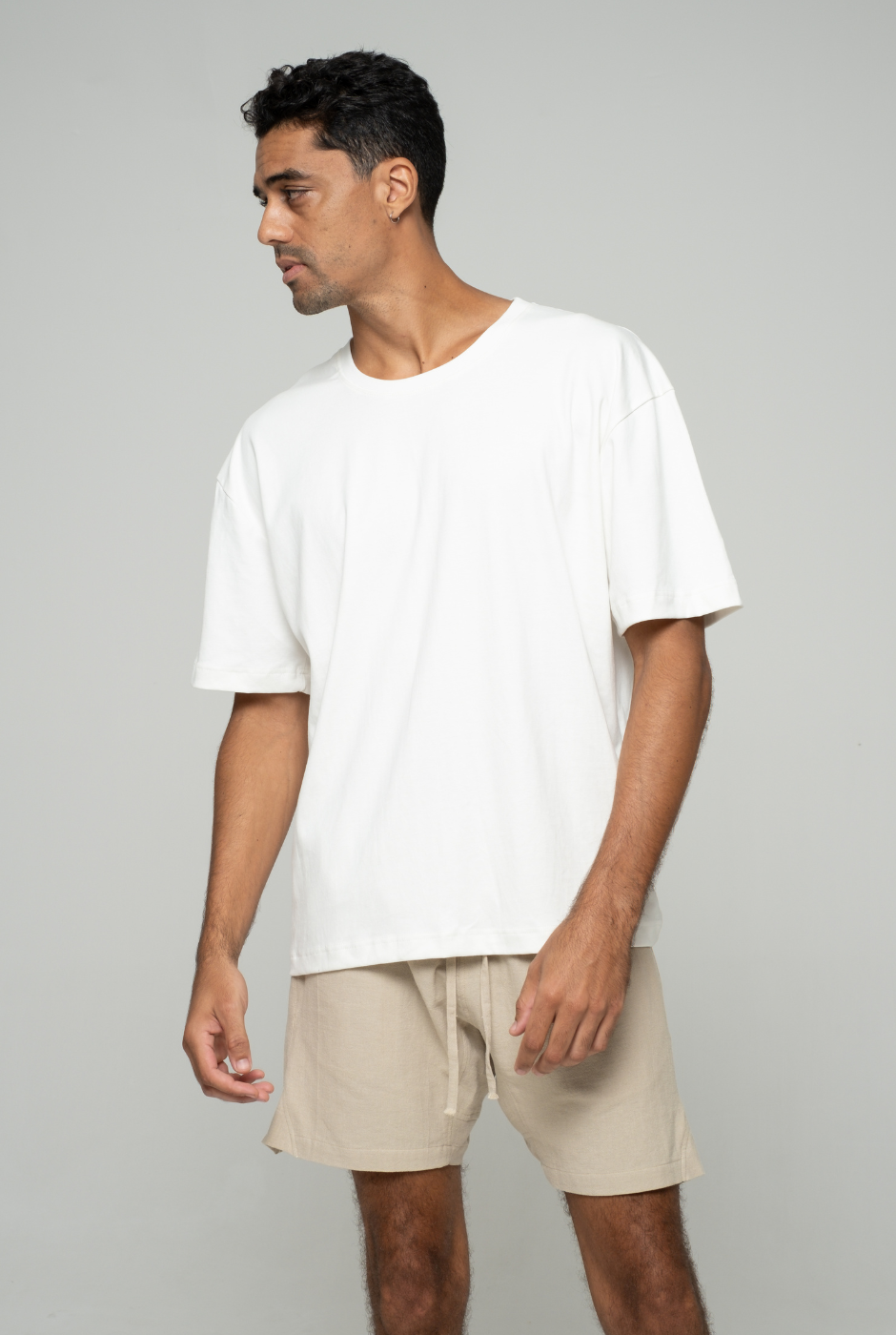 alt="Man in premium basics designed for comfort."