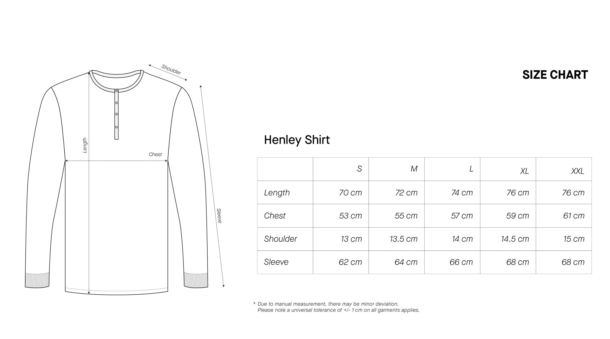 Henley Shirt - Black - Studioasasi