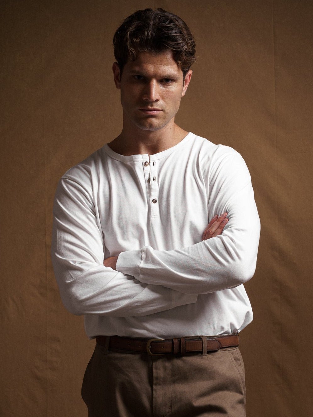 Henley Shirt - Off White - Studioasasi