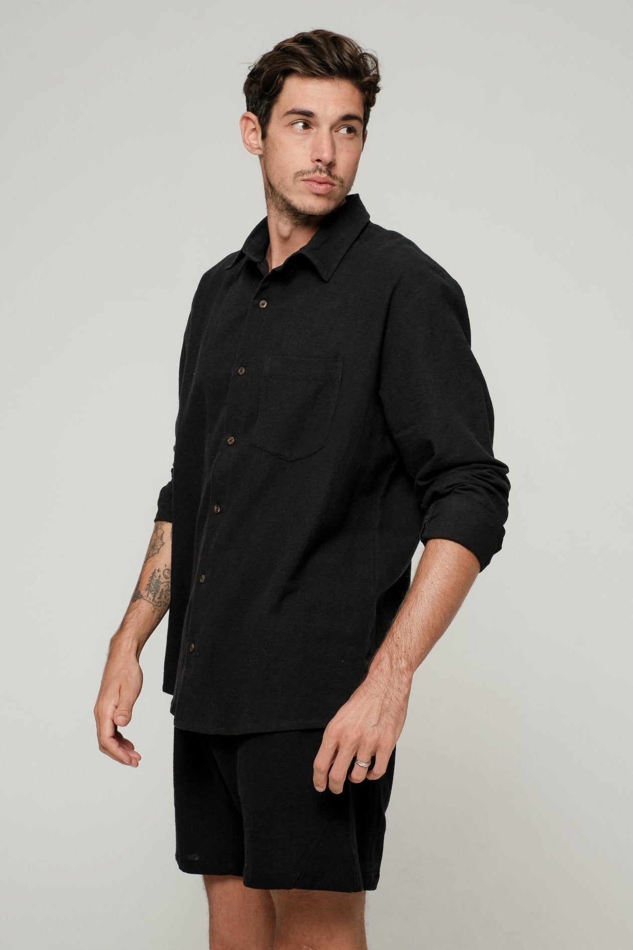 Origin Shirt - Black Long Sleeve - Studioasasi