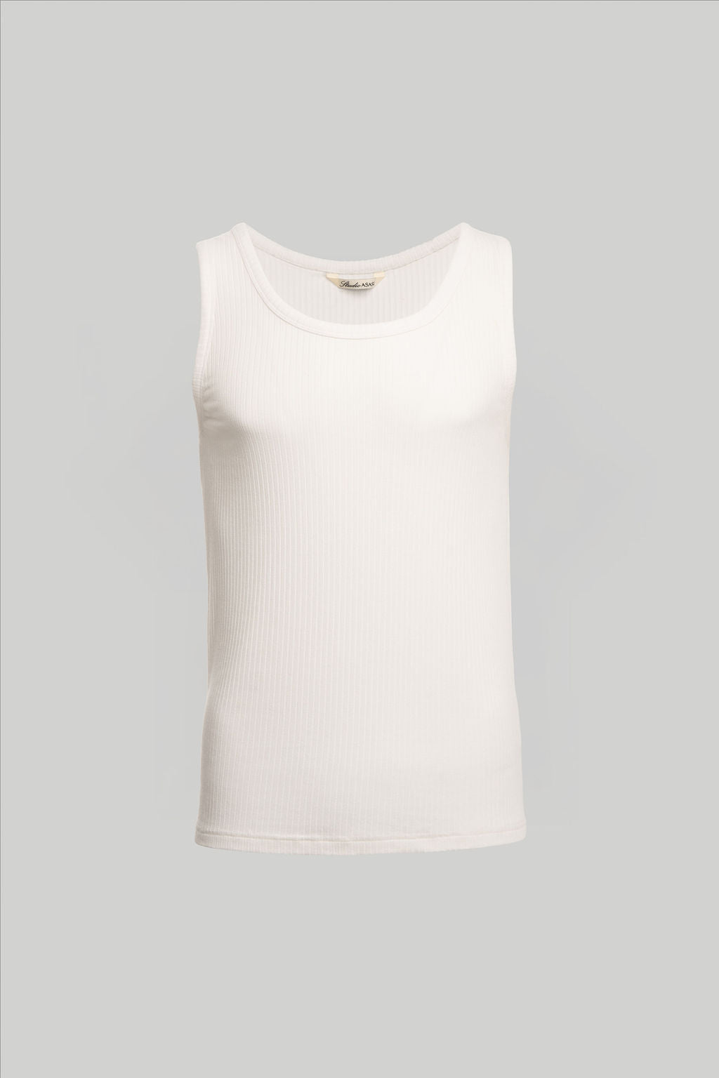 Ribbed Vest - Off White - Studioasasi