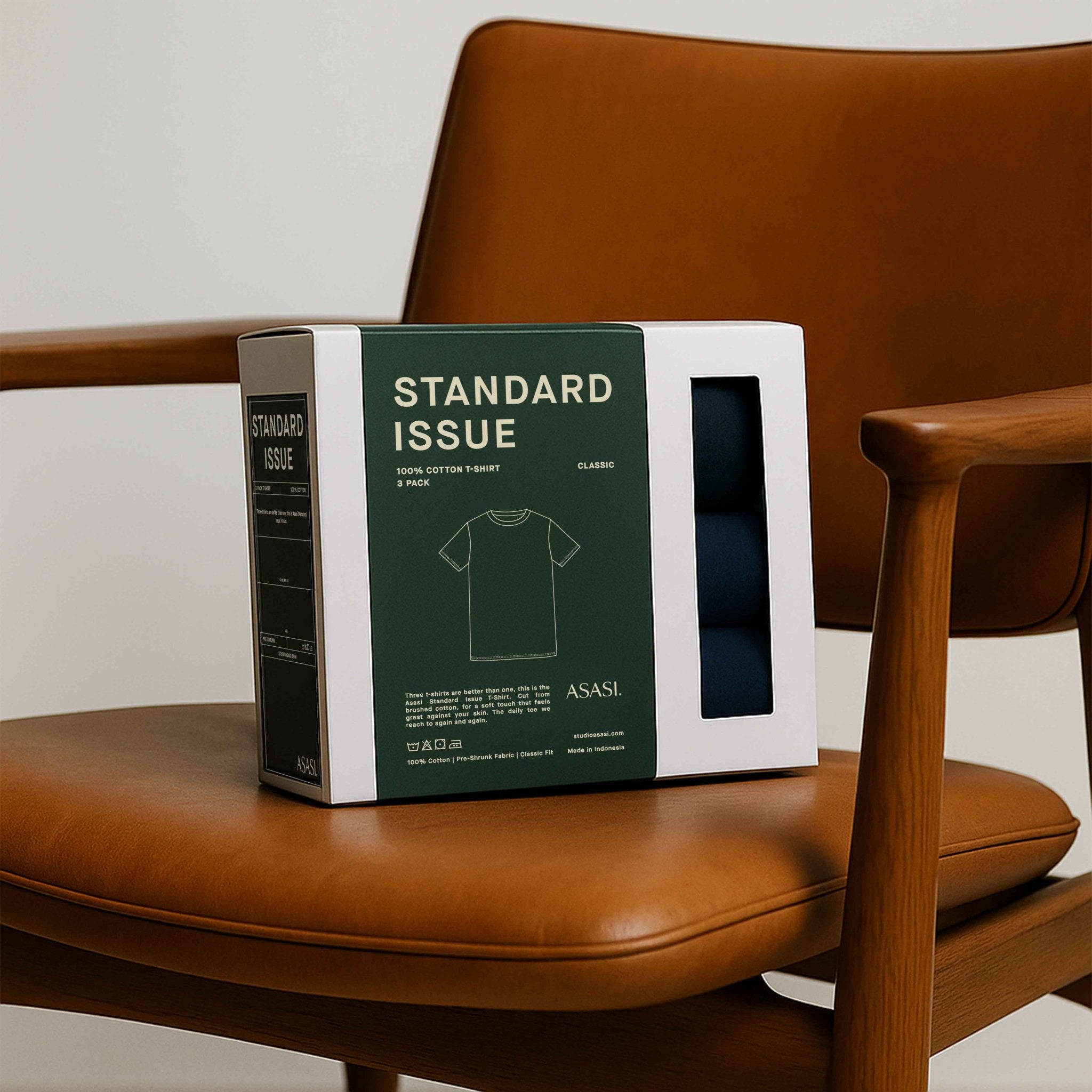 Standard Issue Classic T-Shirt Triple Pack - Off White - Studioasasi