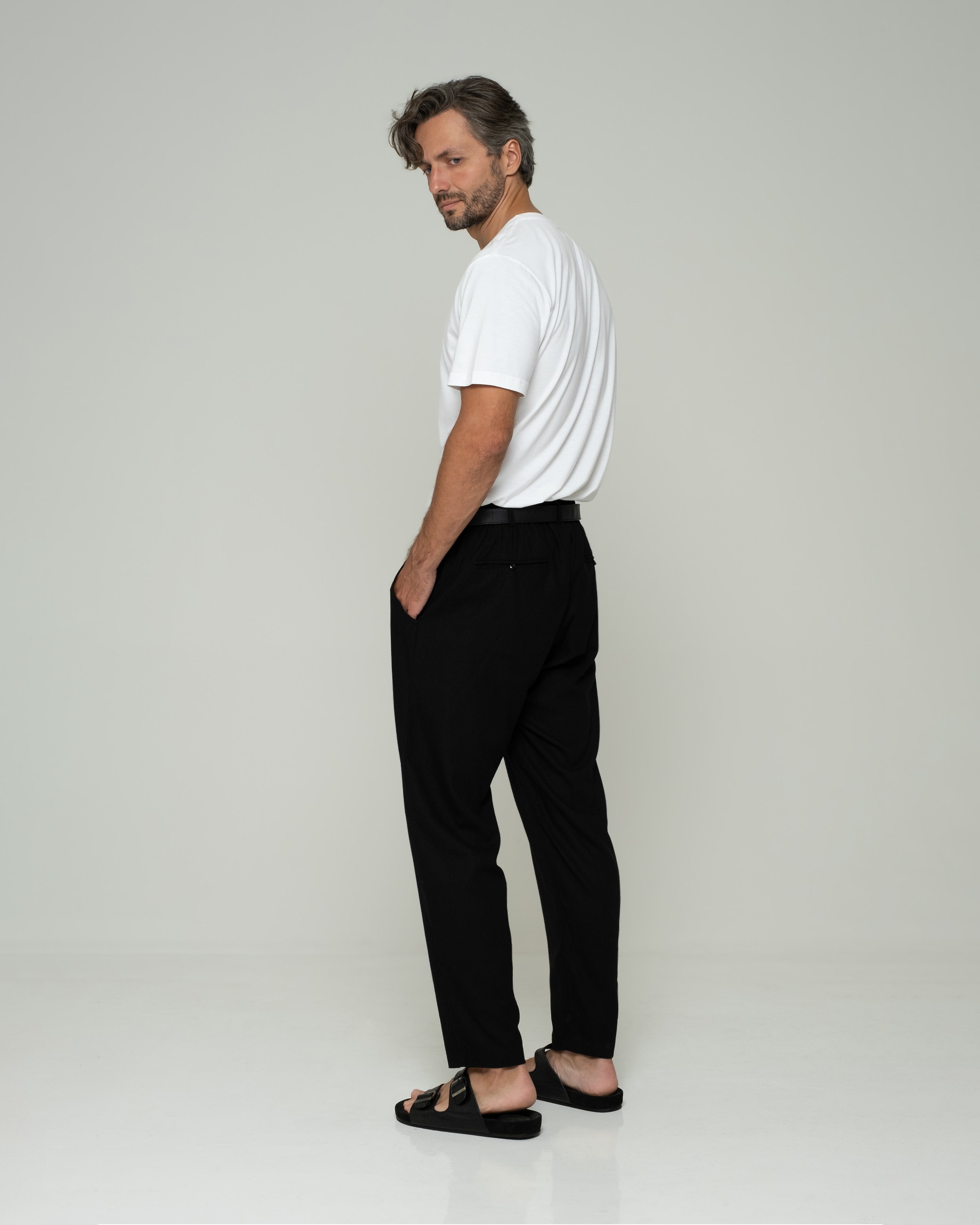 Linen Pants - Black