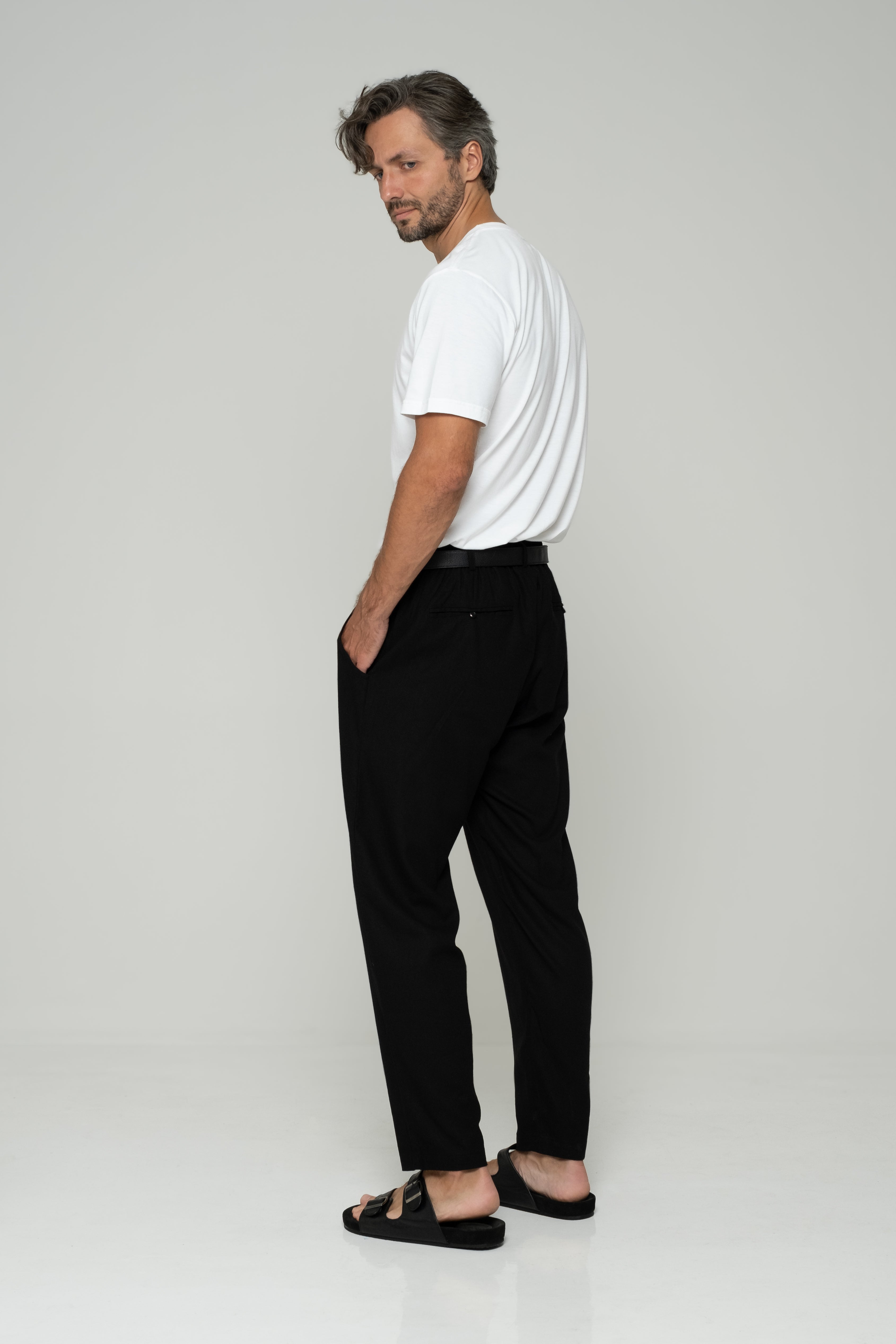 Linen Pants - Black