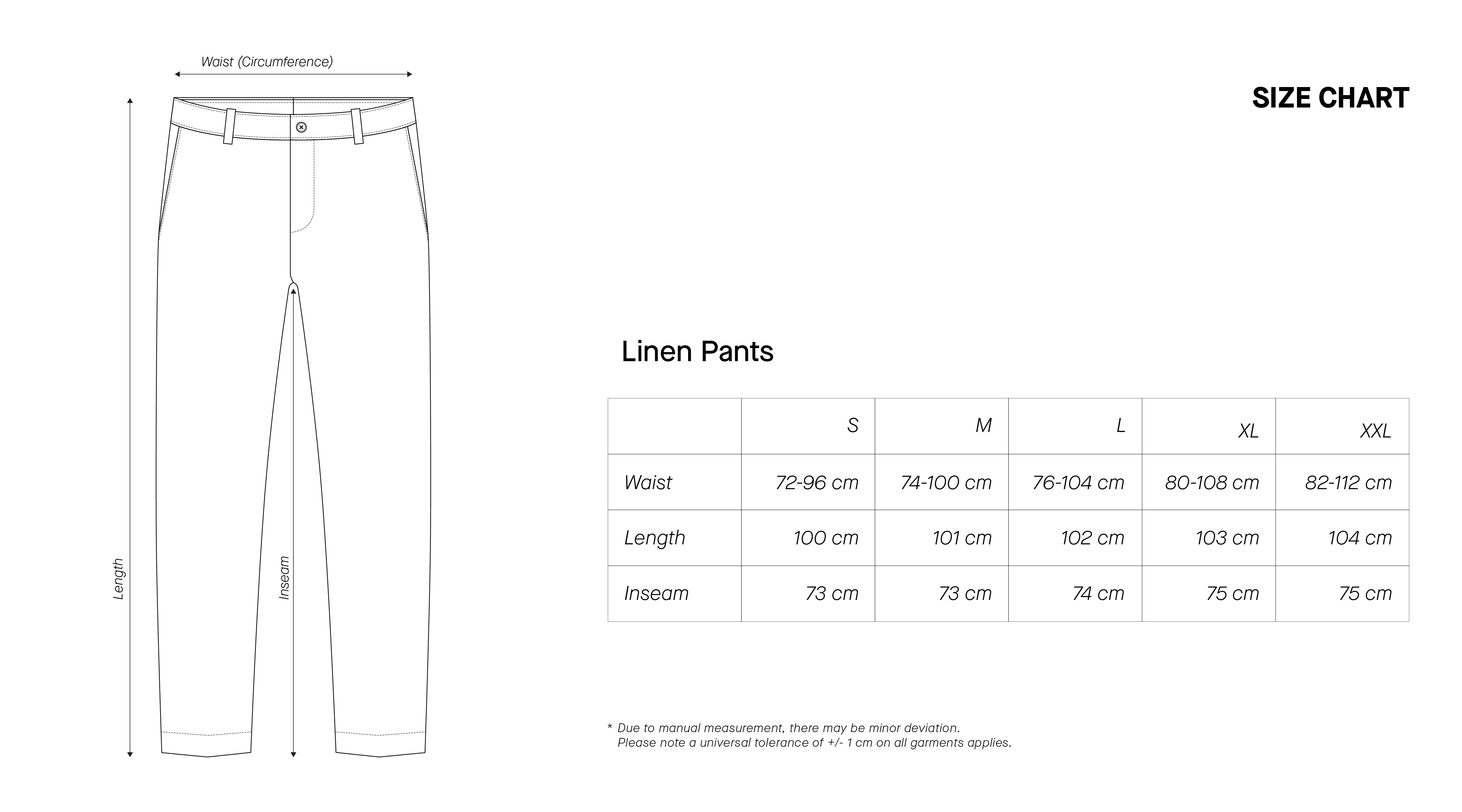 Linen Pants - Black