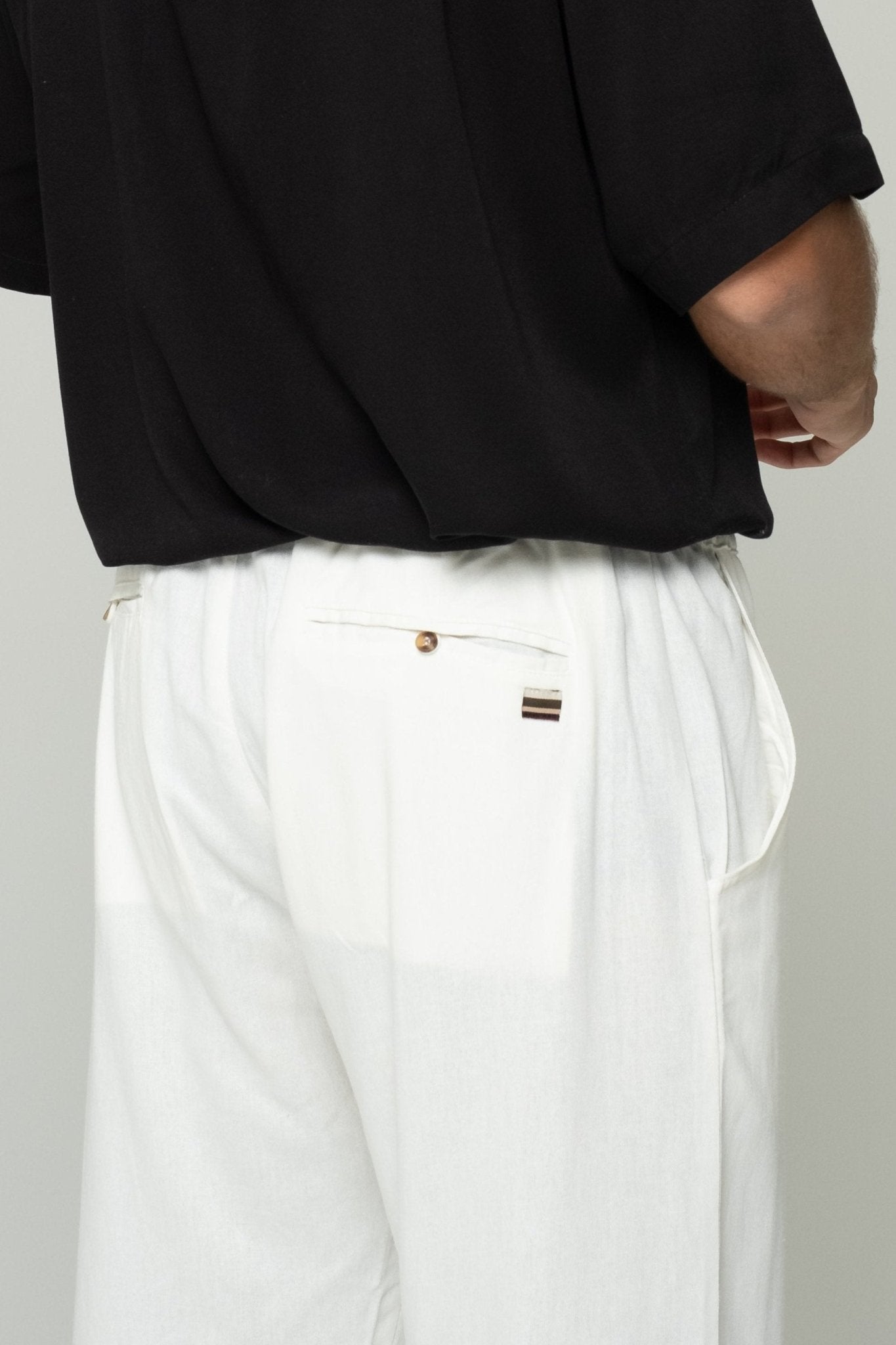 Linen Pants - Bone - Studioasasi