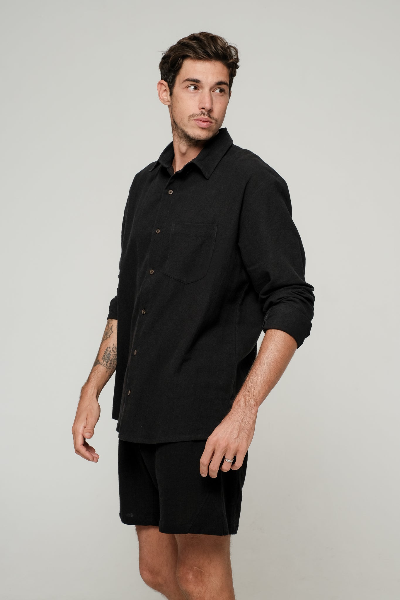 Origin Shirt - Black Long Sleeve - Studioasasi