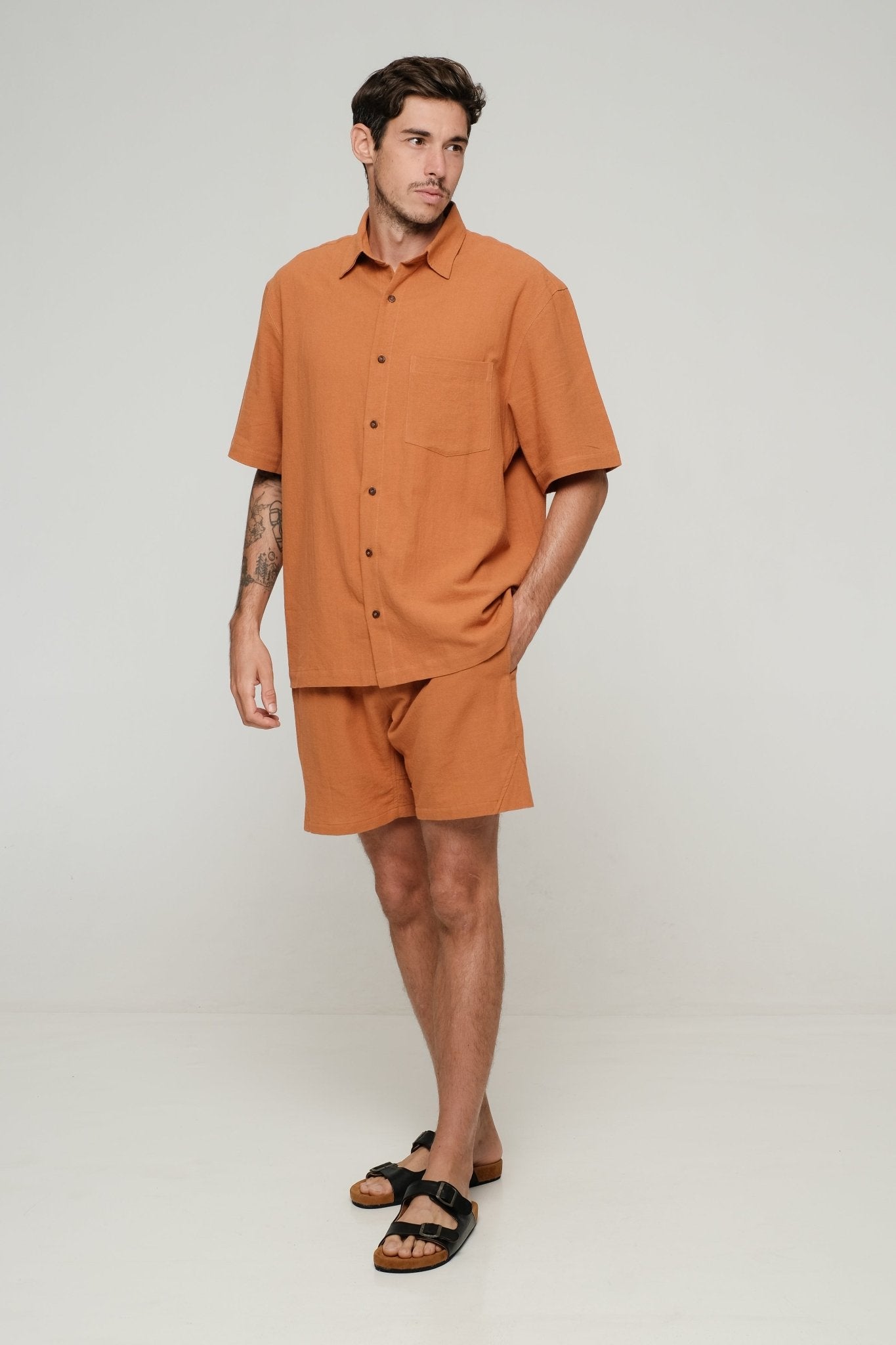 Origin Shirt - Ocre Short Sleeve - Studioasasi